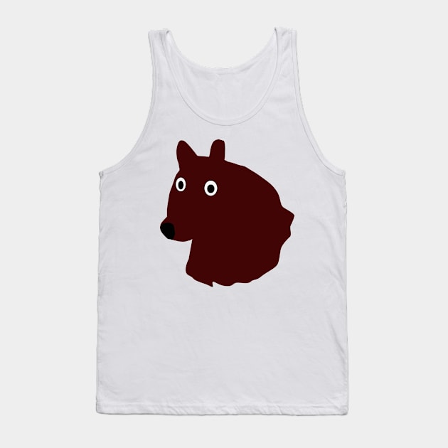 vector illustration of a bear Tank Top by Anna Kobylarz32